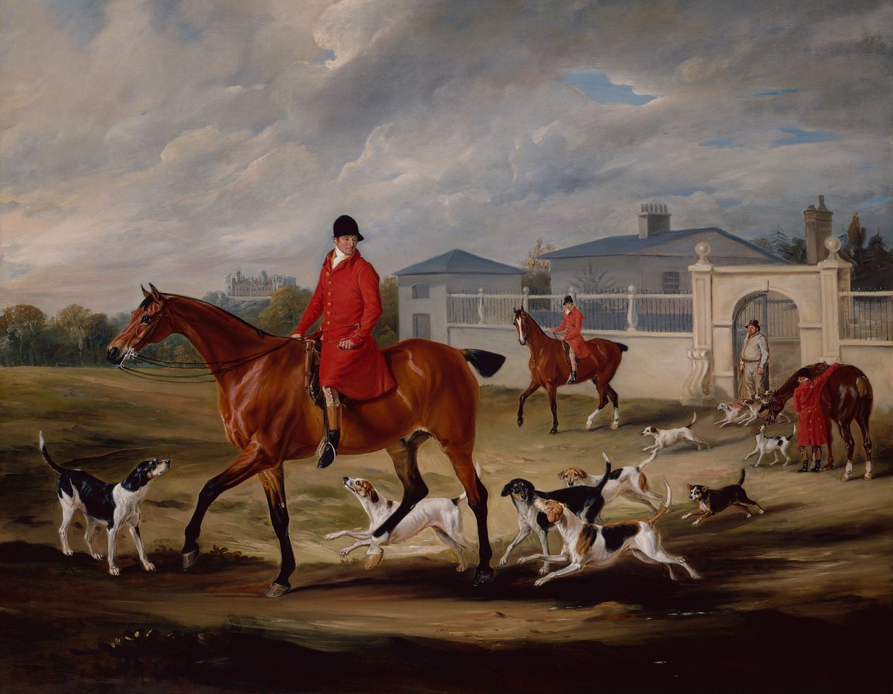 Oakley Hunt (tuval üzerine yağlı boya) by Henry Thomas Alken