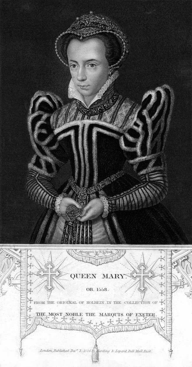 İngiltere Kraliçesi I. Mary, 1836. by Henry Thomas Ryall