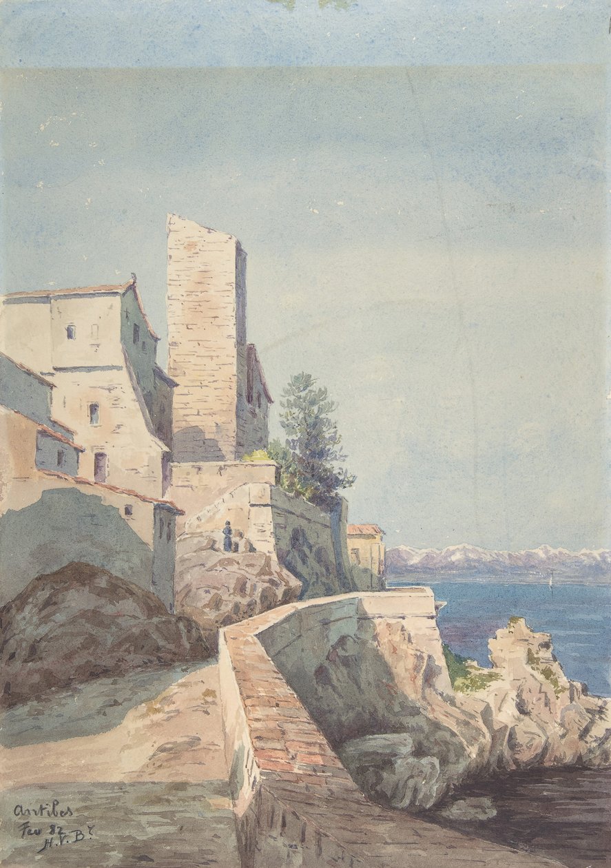 Antibes, 1882. by Henry Victor Burgy