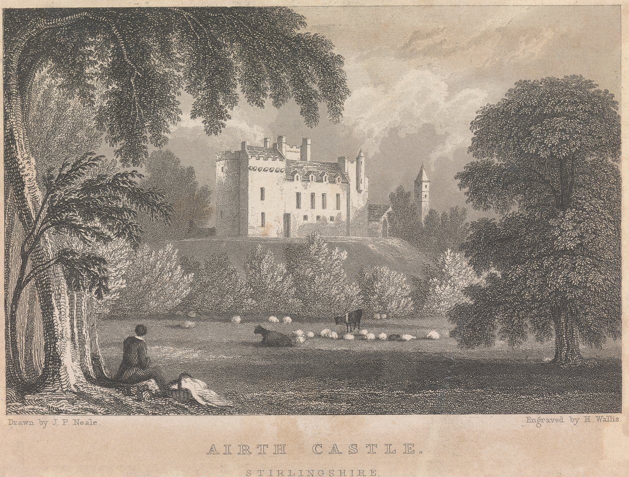 Airth Kalesi, Stirlingshire; sayfa 4 (Birinci Cilt) by Henry Wallis