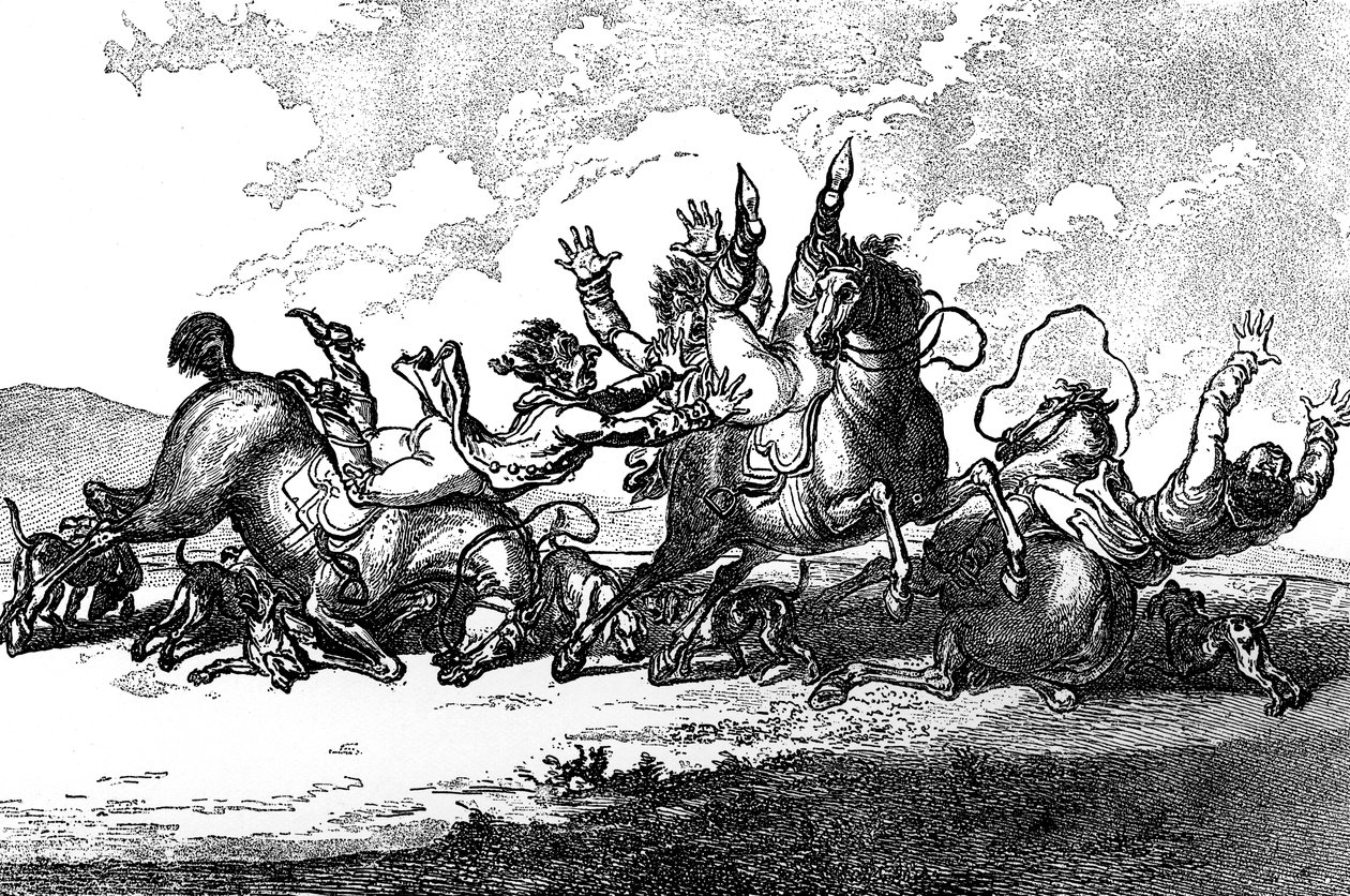 Av köpekleri, 1800. by Henry William Bunbury