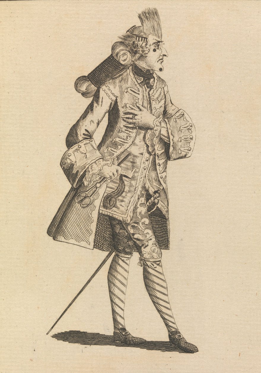 Mösyö Le Frizeur, 21 Mayıs 1771. by Henry William Bunbury.