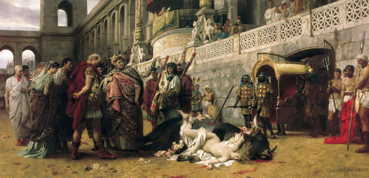 Christian Dirce'ye, 1897. by Henryk Siemiradzki