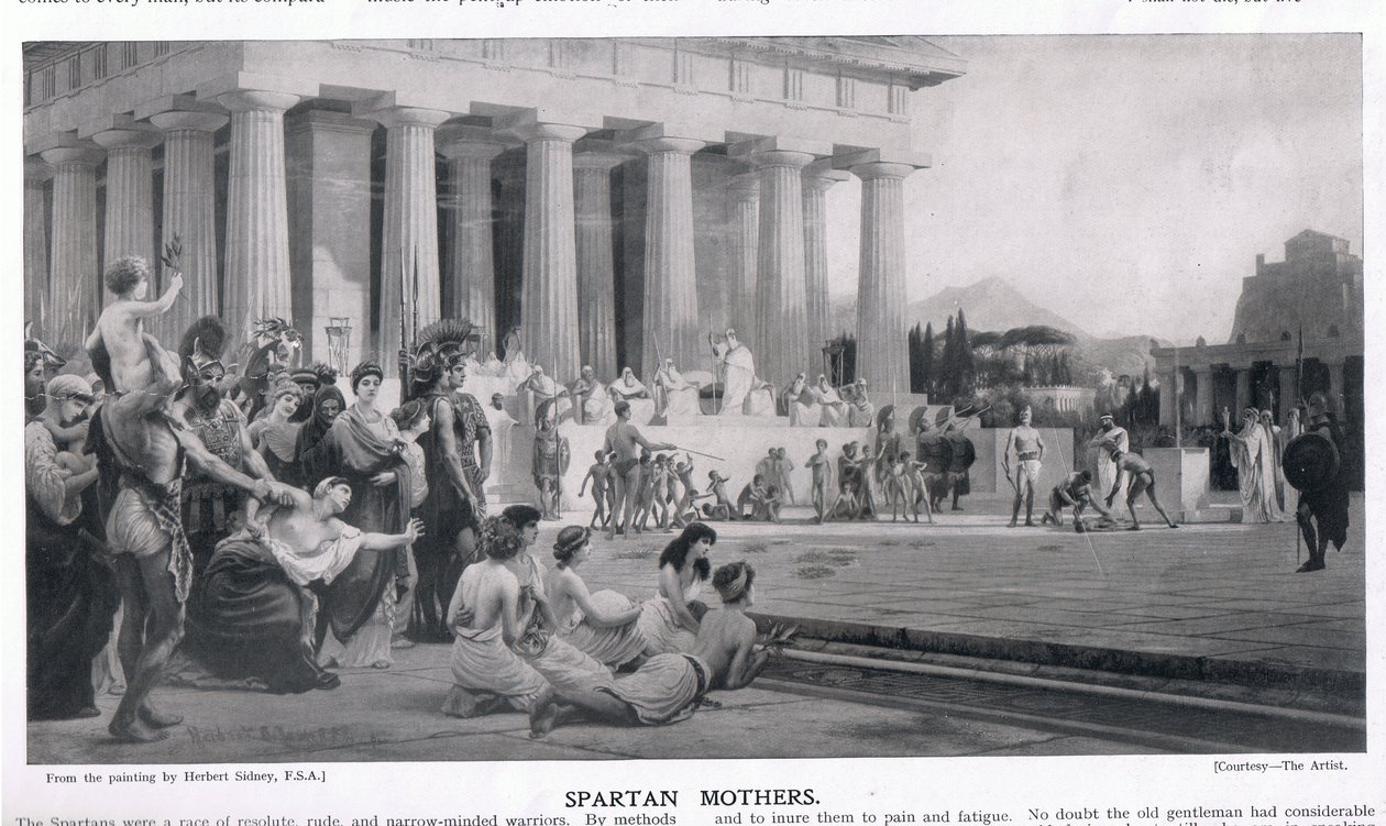 Spartalı Anneler by Herbert Sidney