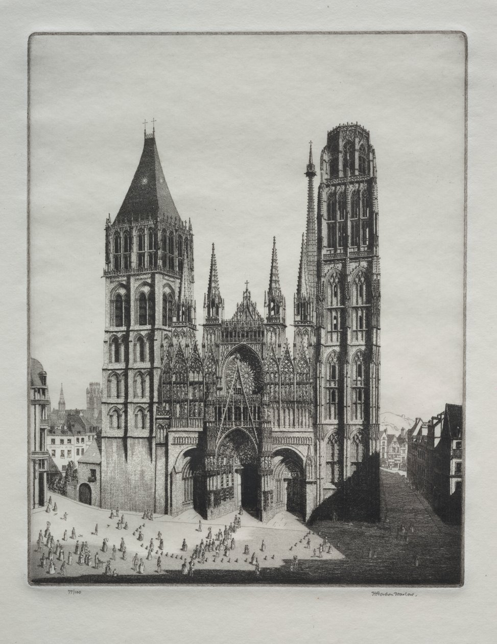 Rouen Katedrali by Herbert Gordon Warlow