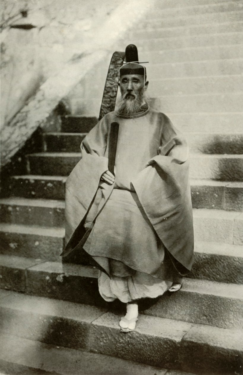 Bir Şinto Rahibi, 1910. by Herbert Ponting