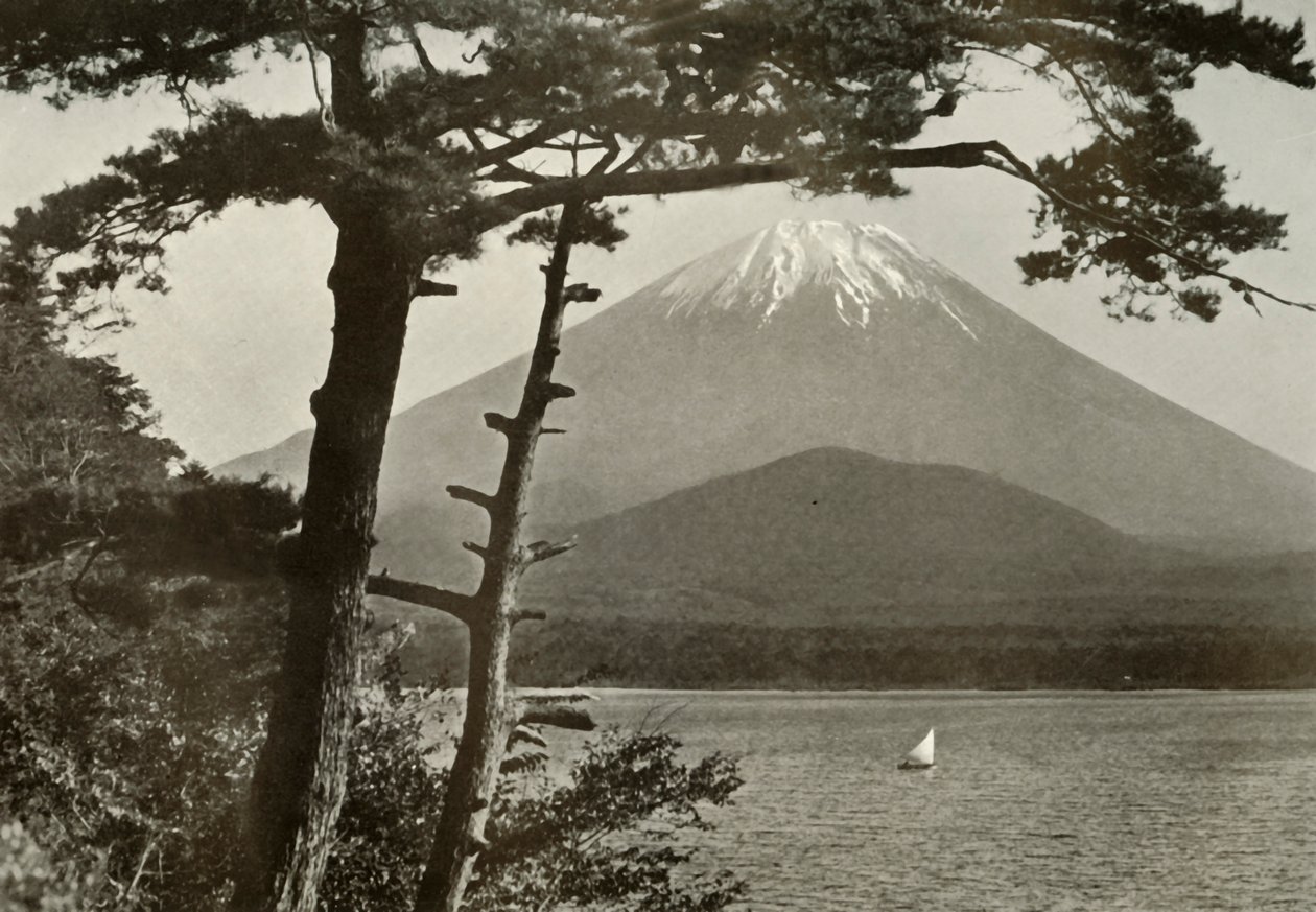 Fuji From Lake Shoji, 1910. by Herbert Ponting