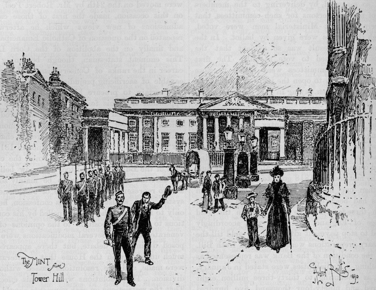 Kraliyet Darphanesi, Londra, 19. yüzyıl 1906. by Herbert Railton