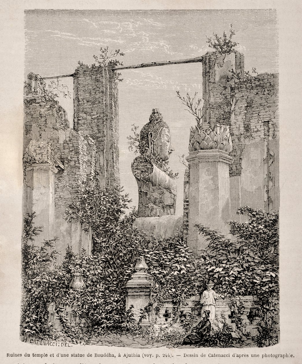 Wat Phra Mongkok Bopit, Ayutthaya kalıntıları by Hercule Catenacci