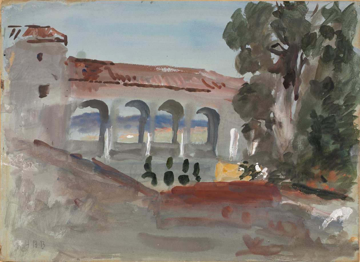Generalife, Granada. by Hercules Brabazon Brabazon