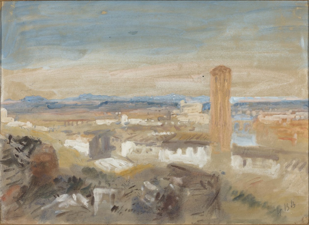 Harabeler Arasında Bir Campanile by Hercules Brabazon Brabazon