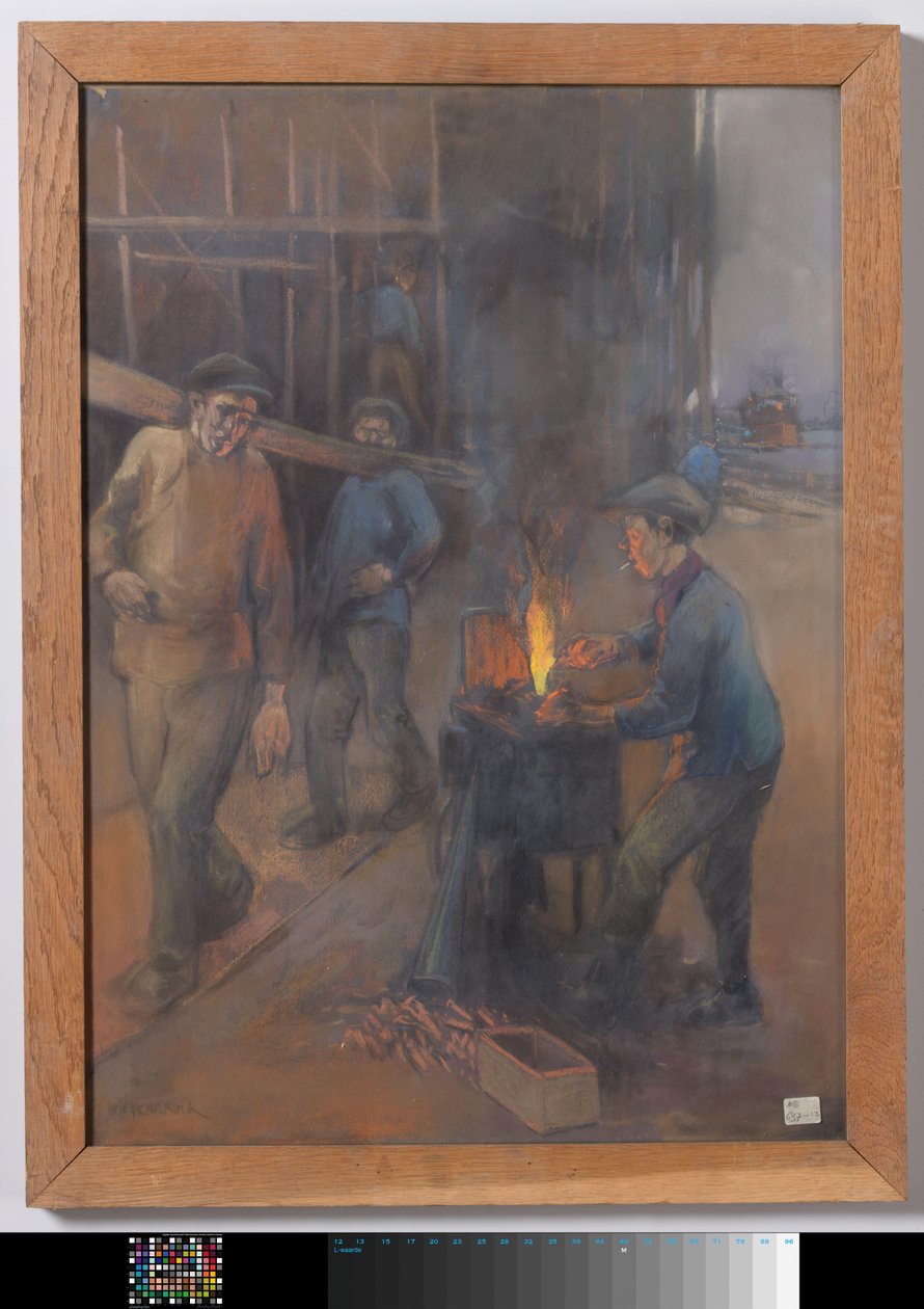 Bir tersanede parlayan perçinler by Herman Heijenbrock