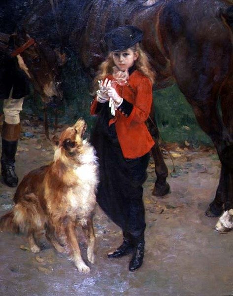 Genç Atlı Kadının Detayı by Herman Richir