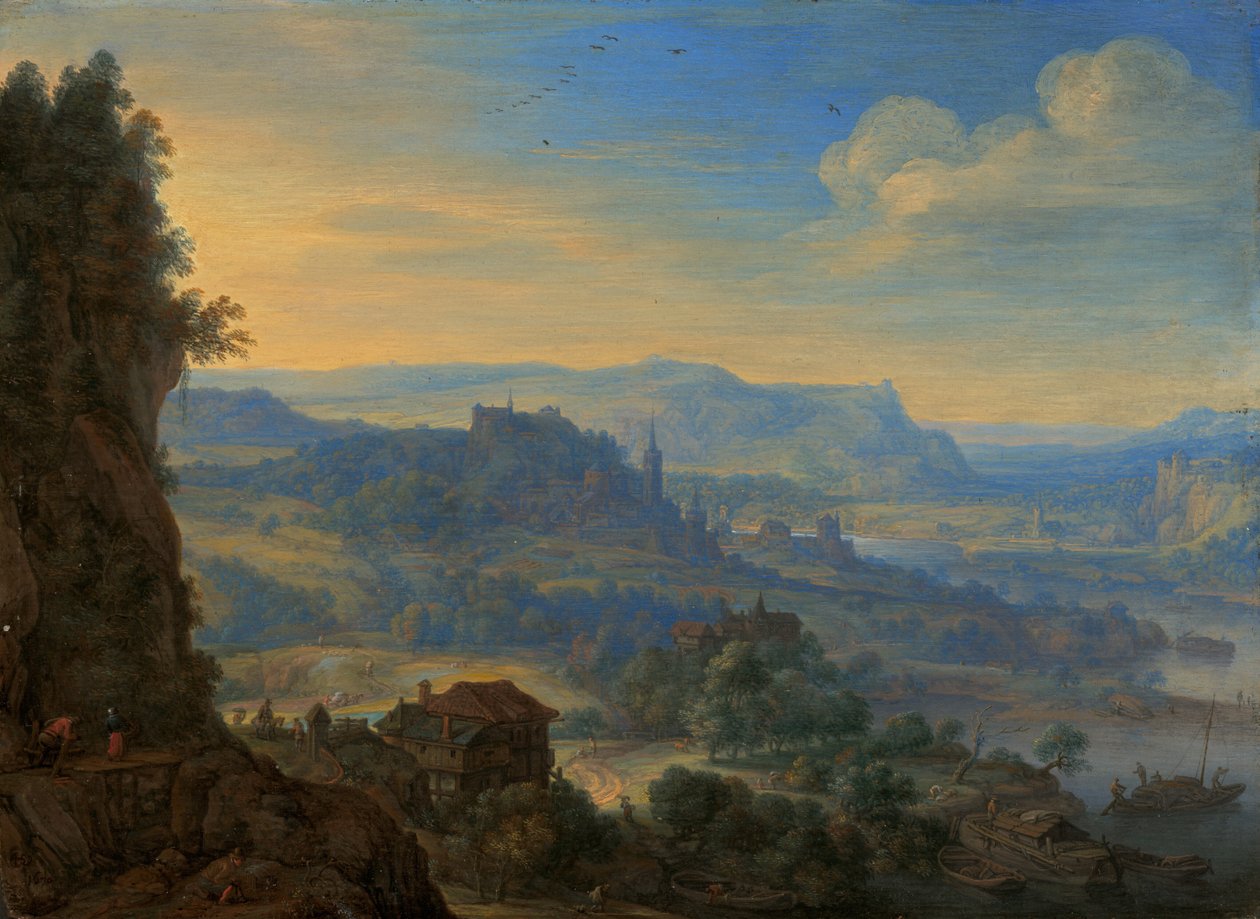 Hayali Nehir Manzarası by Herman Saftleven