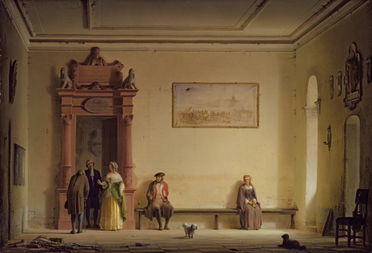 Bekleme Odası, 1857 by Hermann Dyck