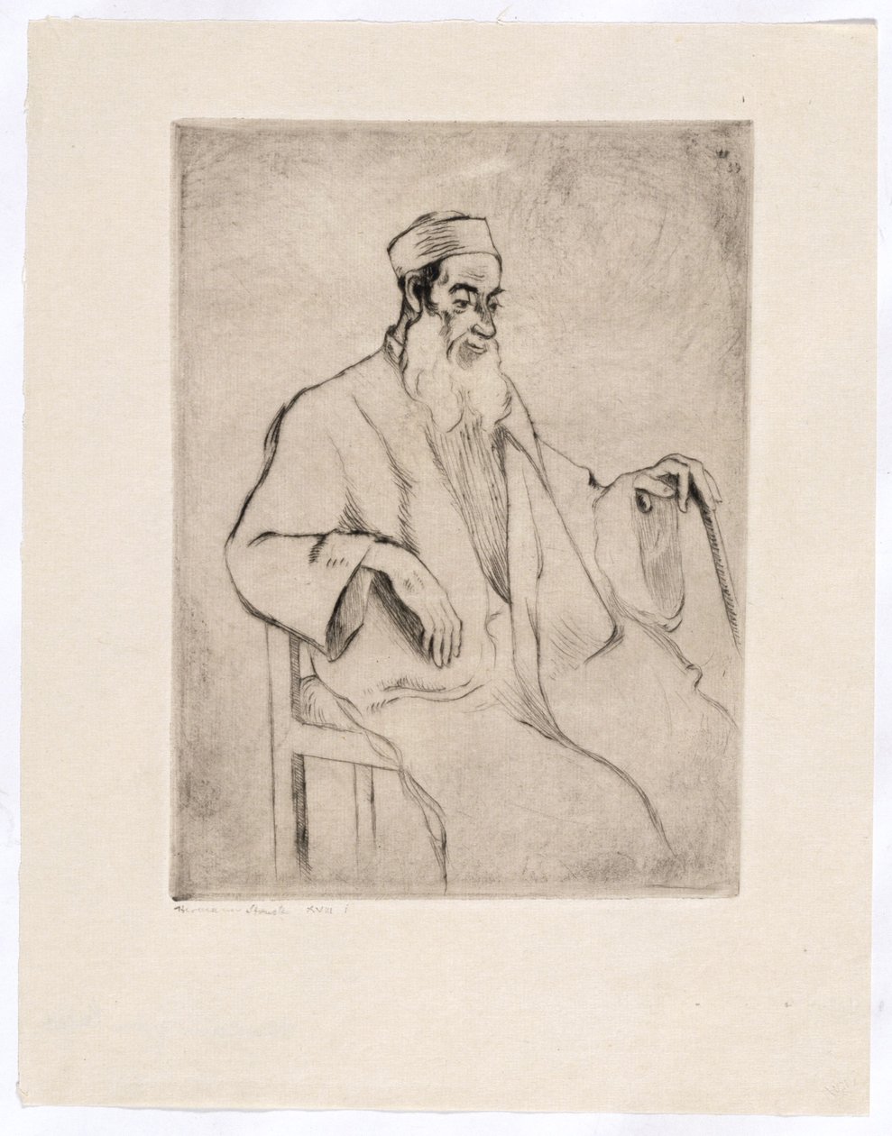 Safed konumundan Chacham by Hermann Struck
