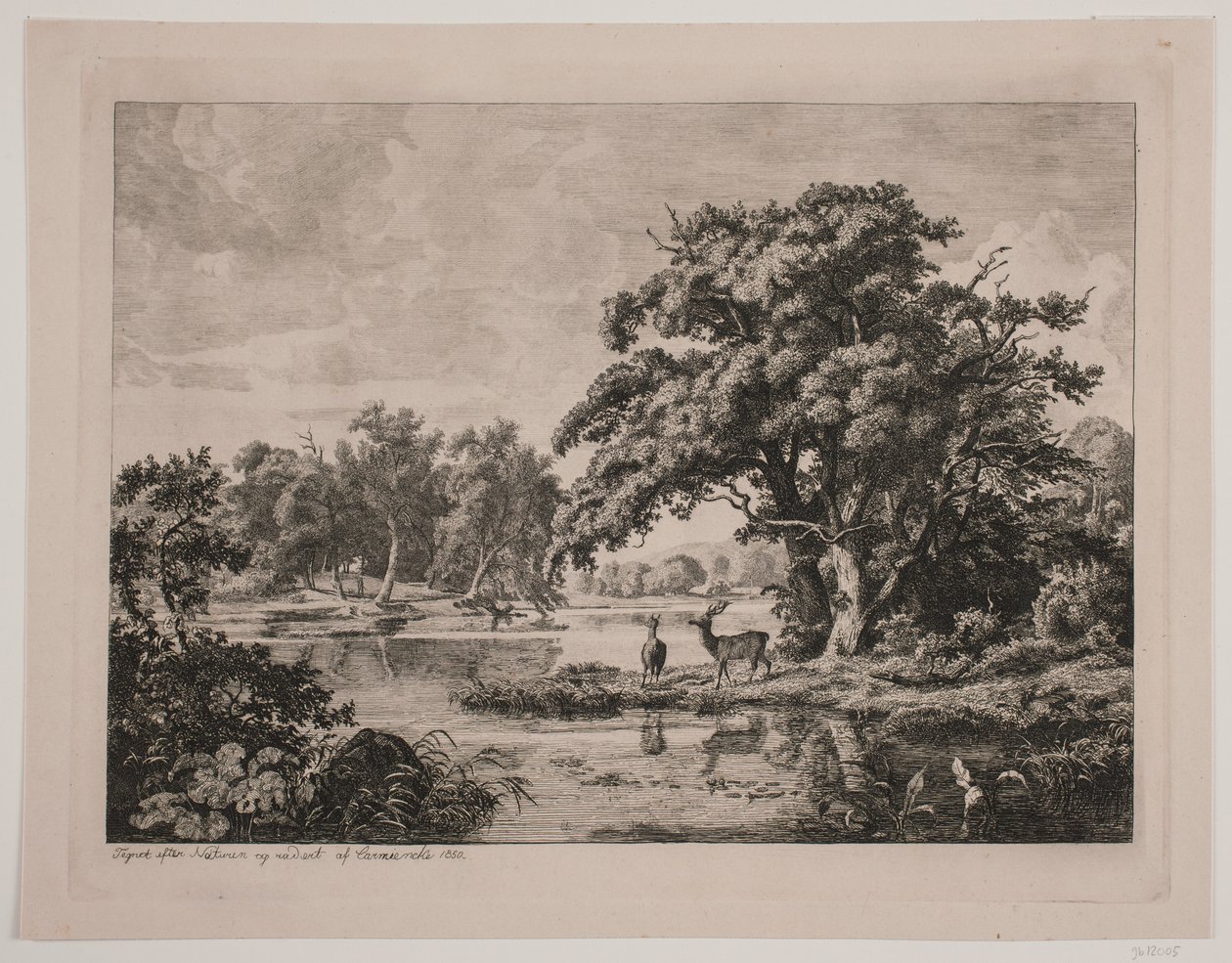 Hellebæk ormanında parti by Hermann Carmiencke
