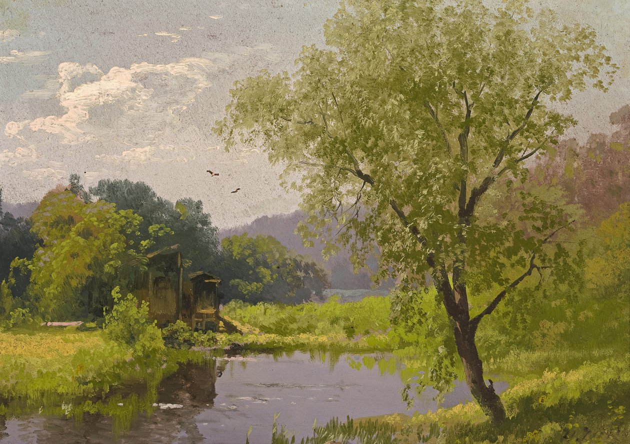 Eski değirmen by Hermann Ottomar Herzog