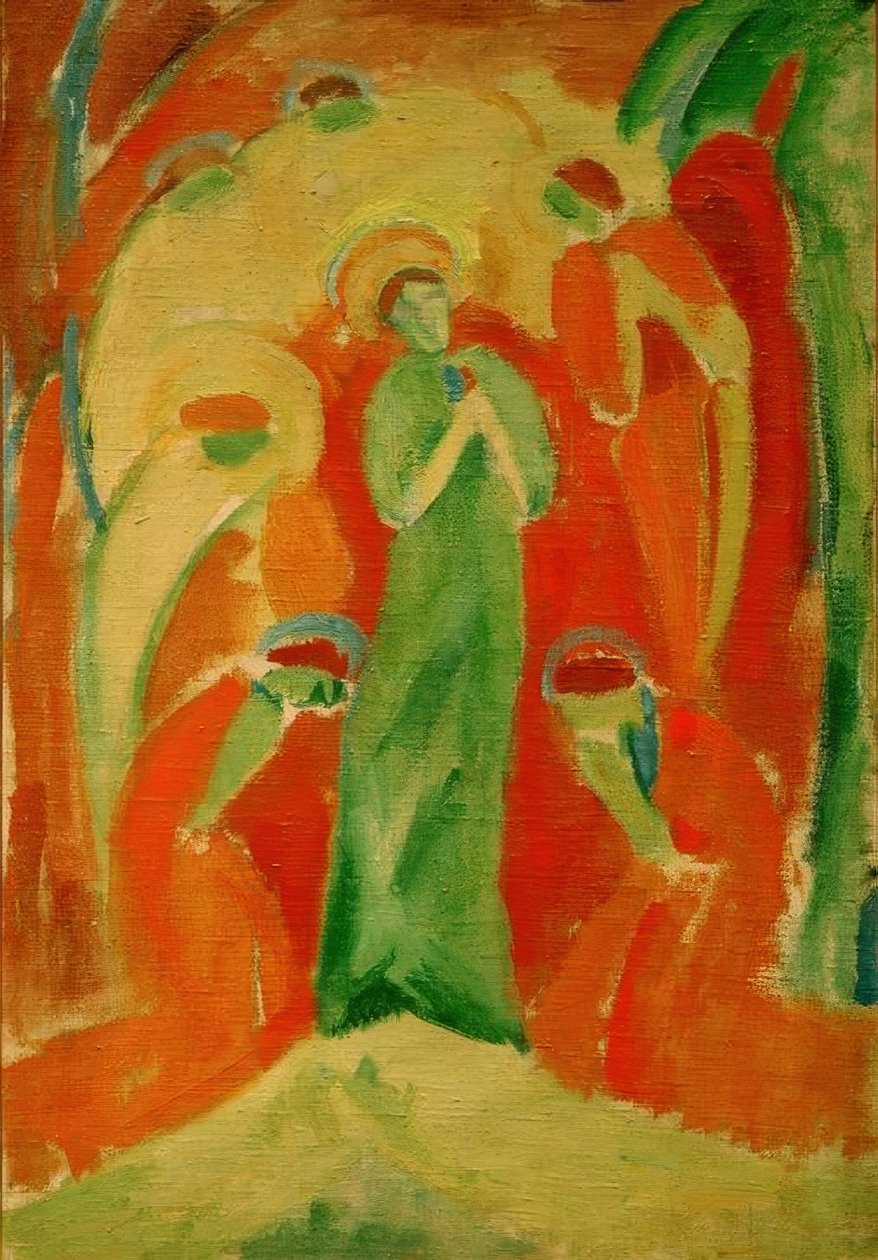 Melekler tarafından saygı duyulan azizler by Hermann Stenner