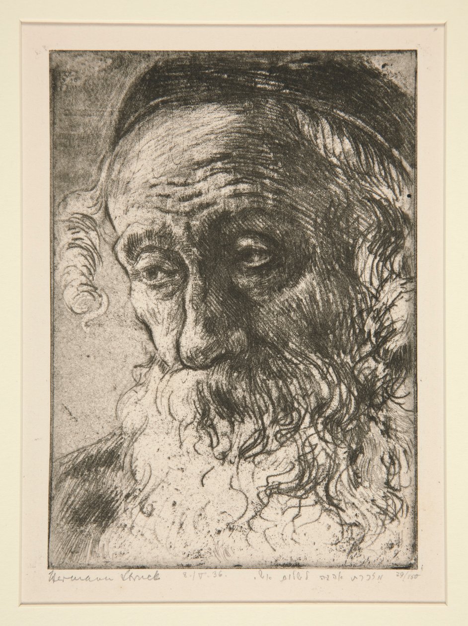 Alte Jude aus Jaffa [Yafalı Yahudi] by Hermann Struck