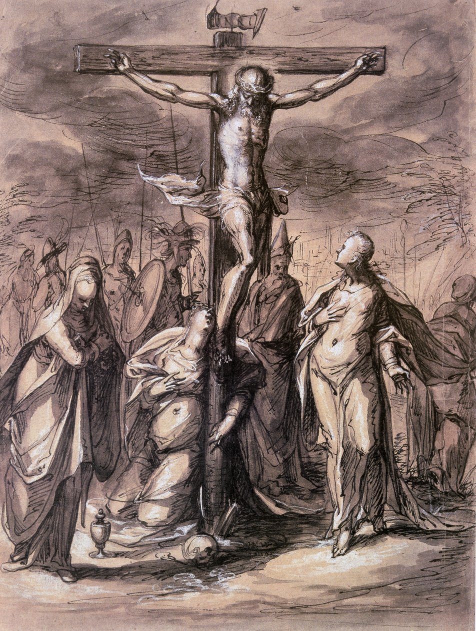 Çarmıhtaki İsa, 17. yüzyıl. by Hermann Weyer
