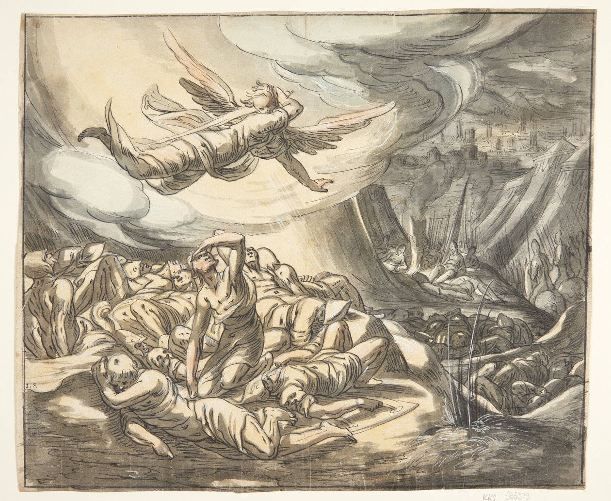 Çizilmiş kılıçlı melek. by Hermann Weyer