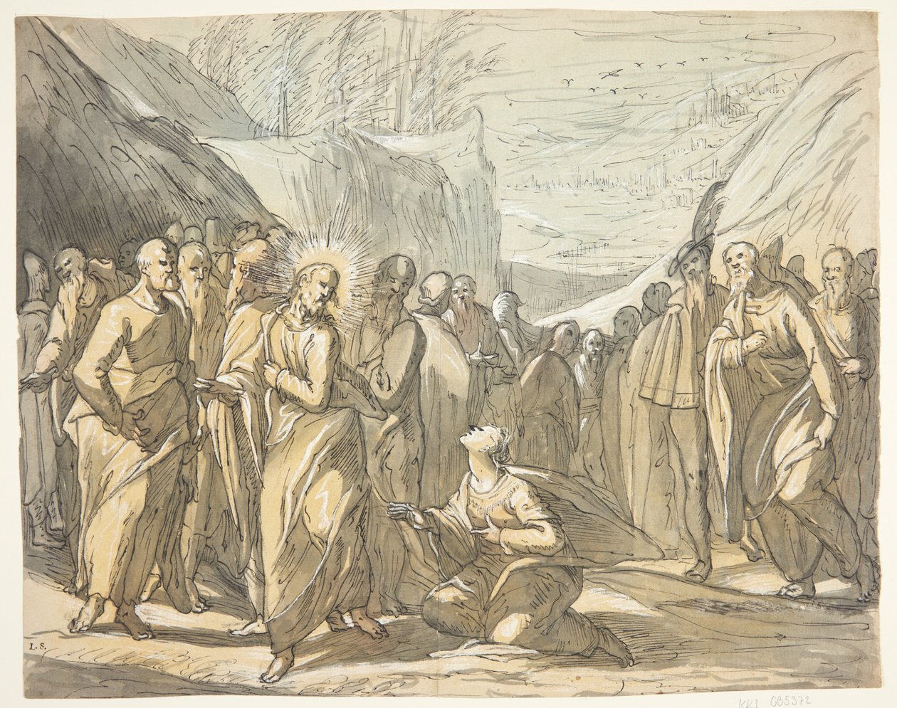 İsa ve Kenanlı kadın. by Hermann Weyer