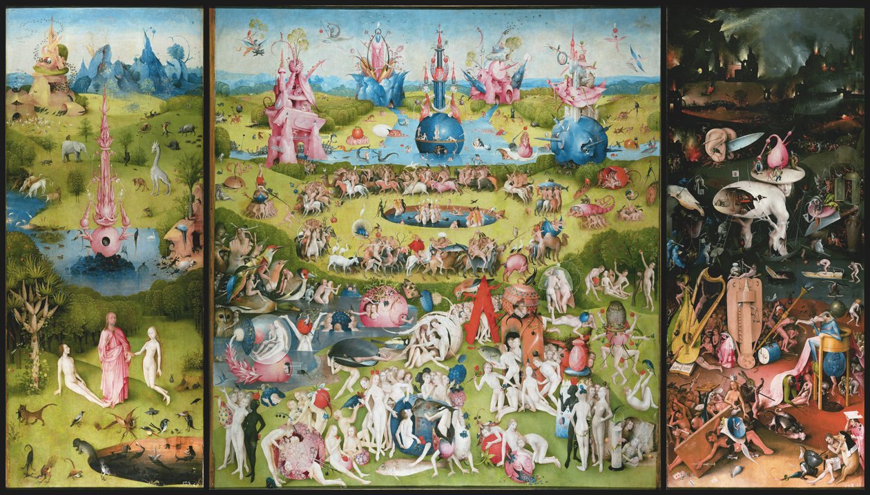 Dünyevi Zevkler Bahçesi, 1490-1500 by Hieronymus Bosch