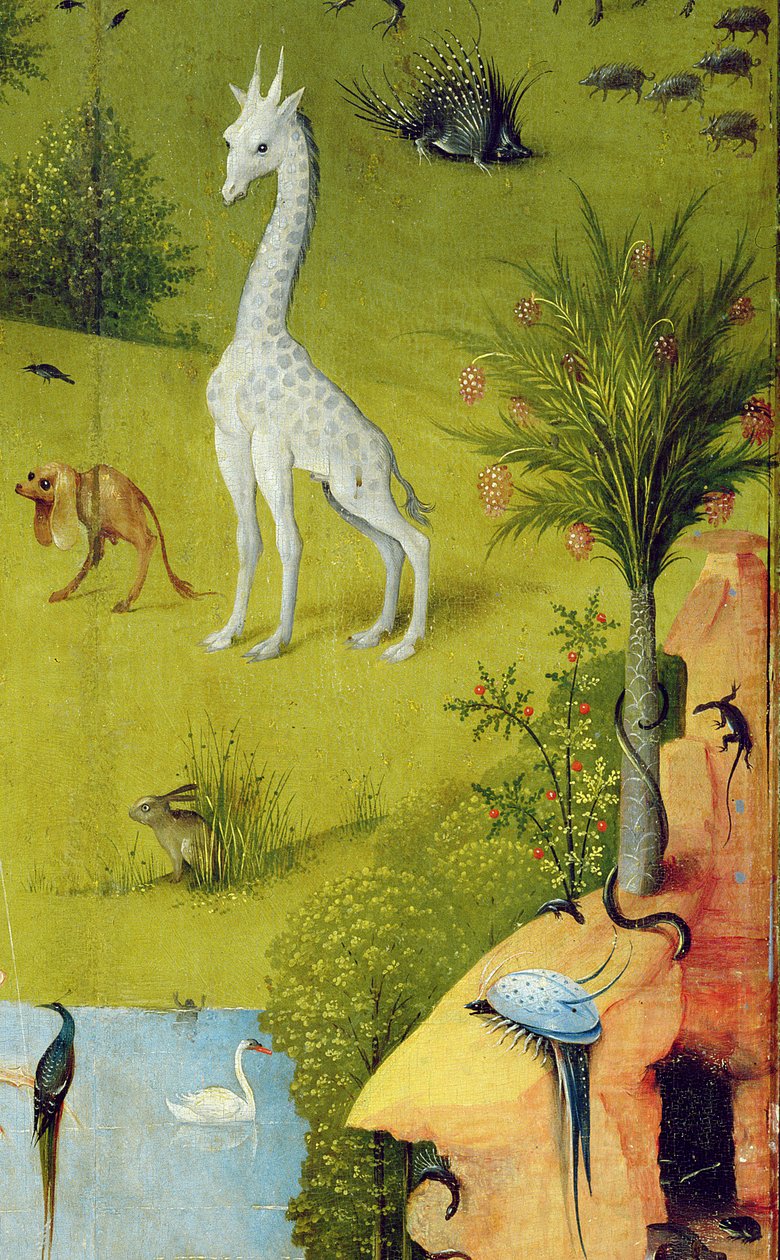 Dünyevi Zevkler Bahçesi, c.1500 (3425 detayı) by Hieronymus Bosch
