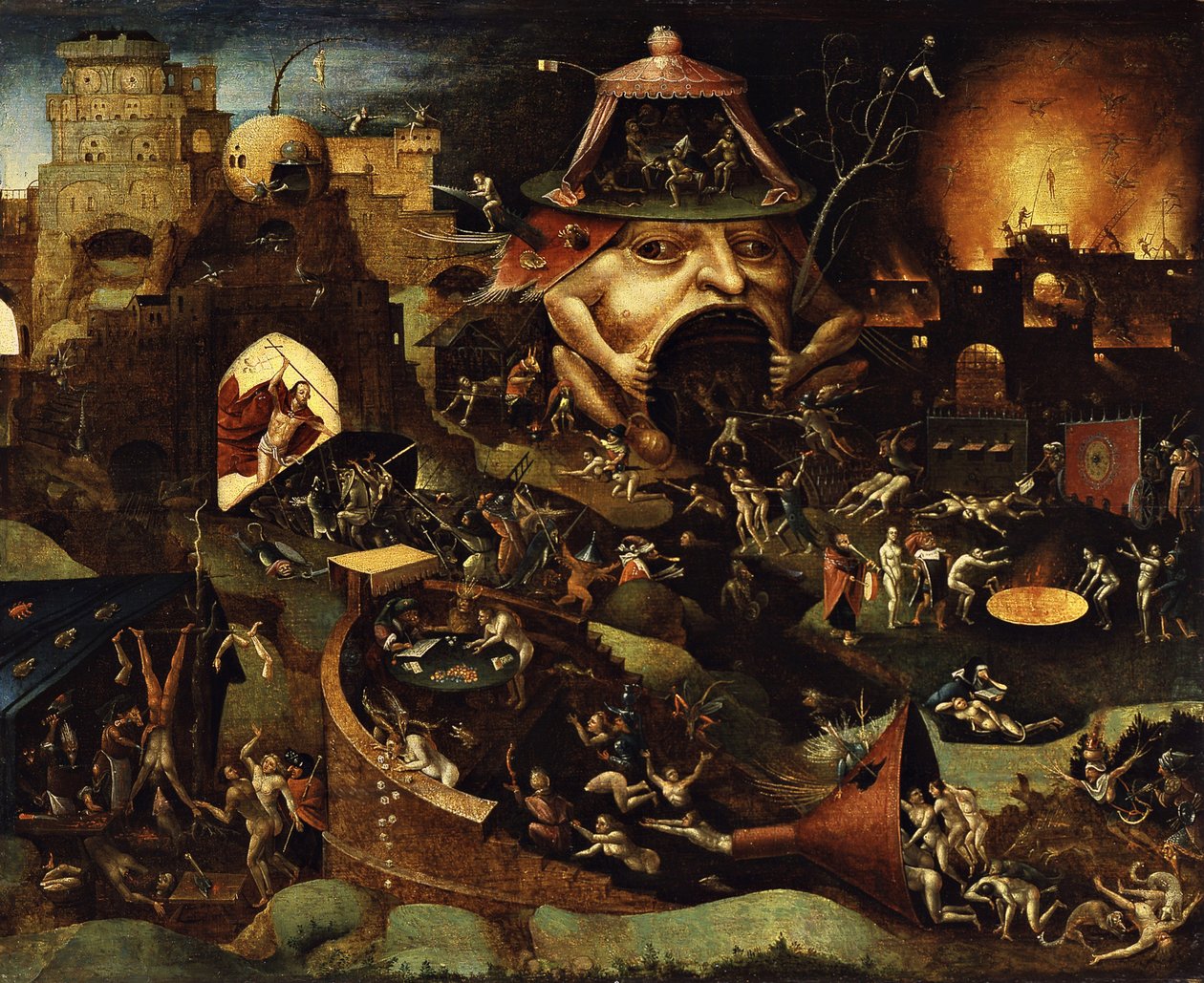 Christ In Limbo (ahşap üzerine yağlıboya) by Hieronymus Bosch