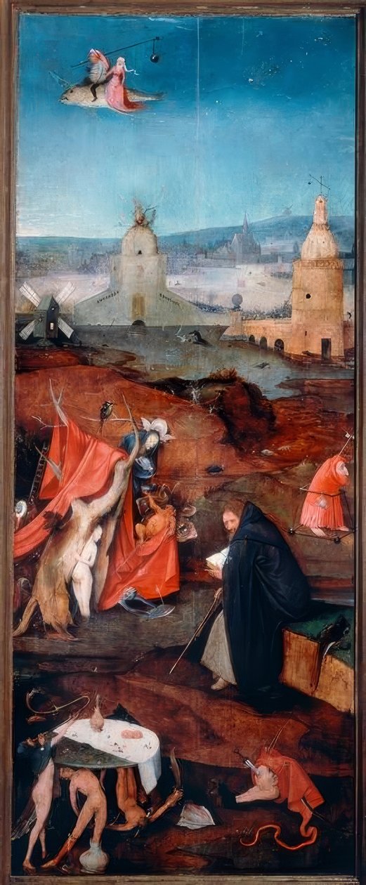 Aziz Anthony tefekkür içinde by Hieronymus Bosch