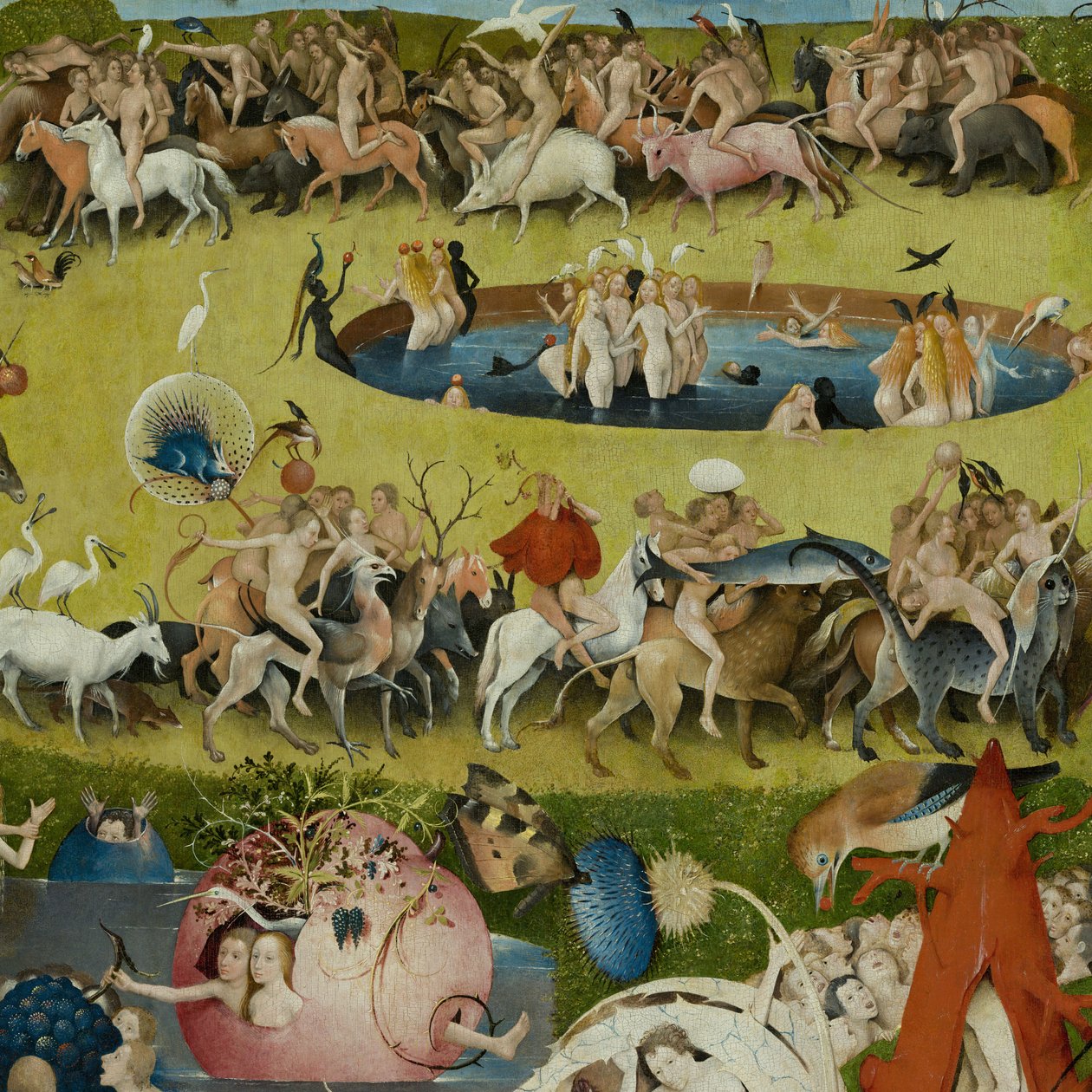 Dünyevi Zevkler Bahçesi, 1490-1500 by Hieronymus Bosch