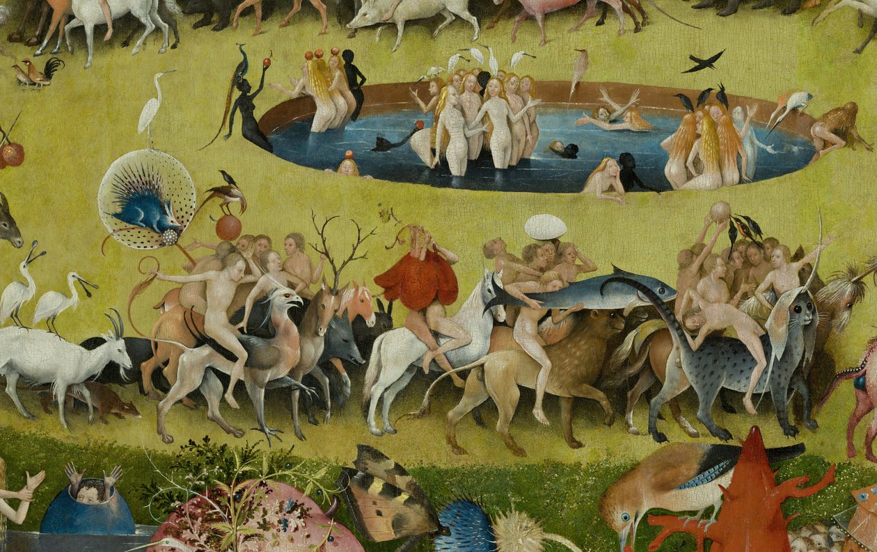 Dünyevi Zevkler Bahçesi, 1490-1500 by Hieronymus Bosch