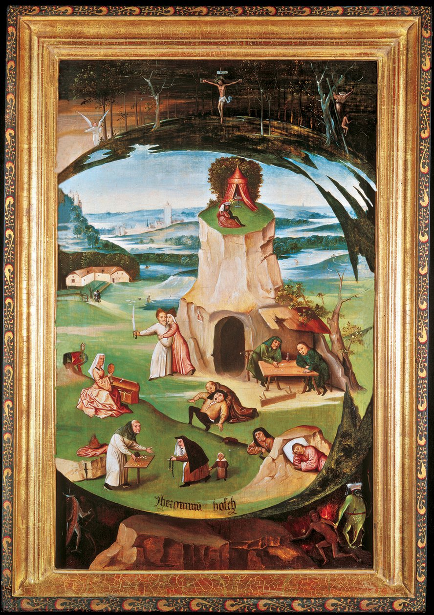 Yedi ölümcül günah by Hieronymus Bosch