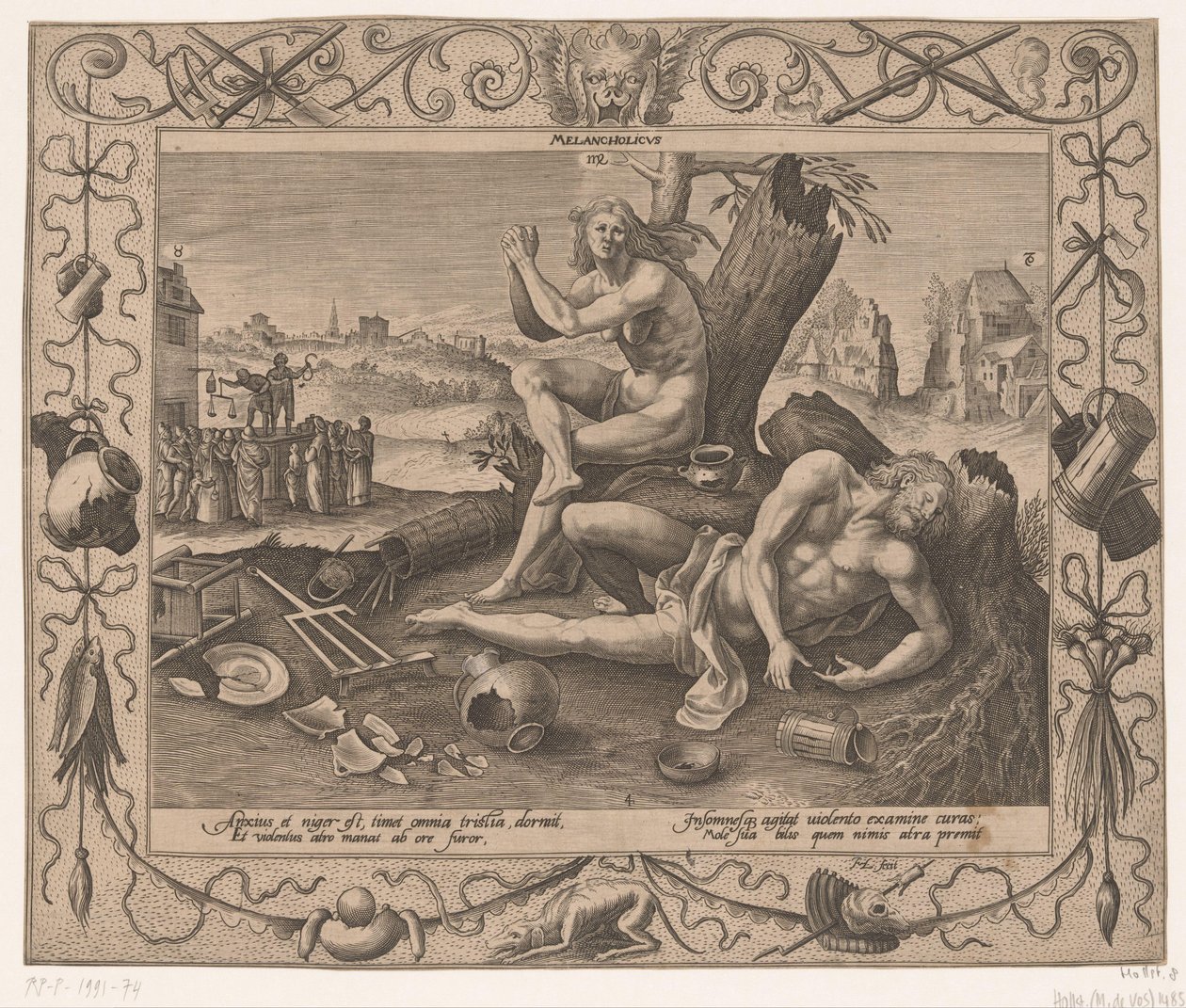 Melankoli Dört mizaç (dizi adı) by Hieronymus Lederer