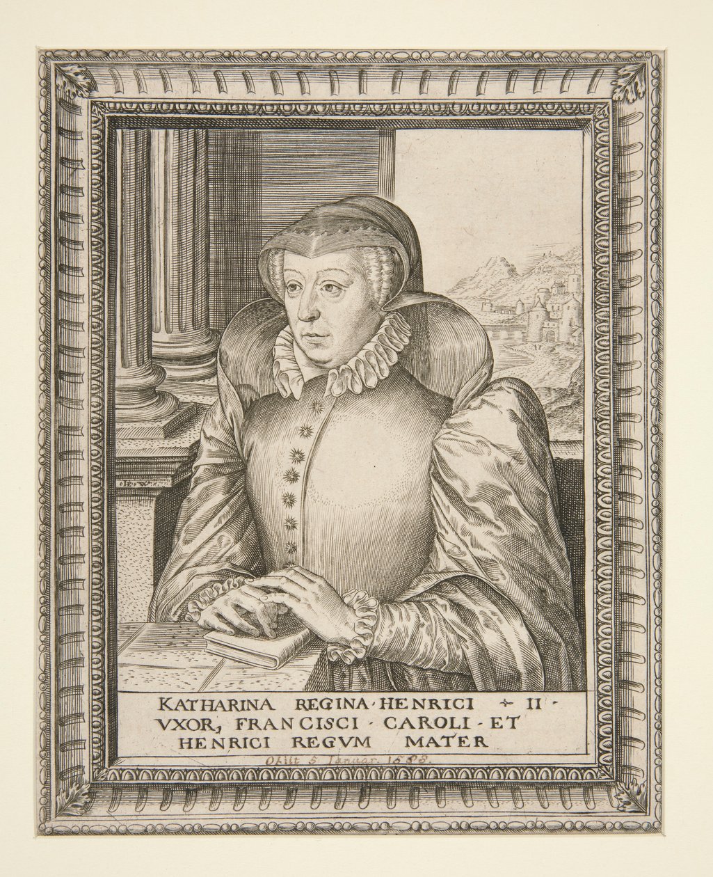 Catherine de Medici by Hieronymus Wierix