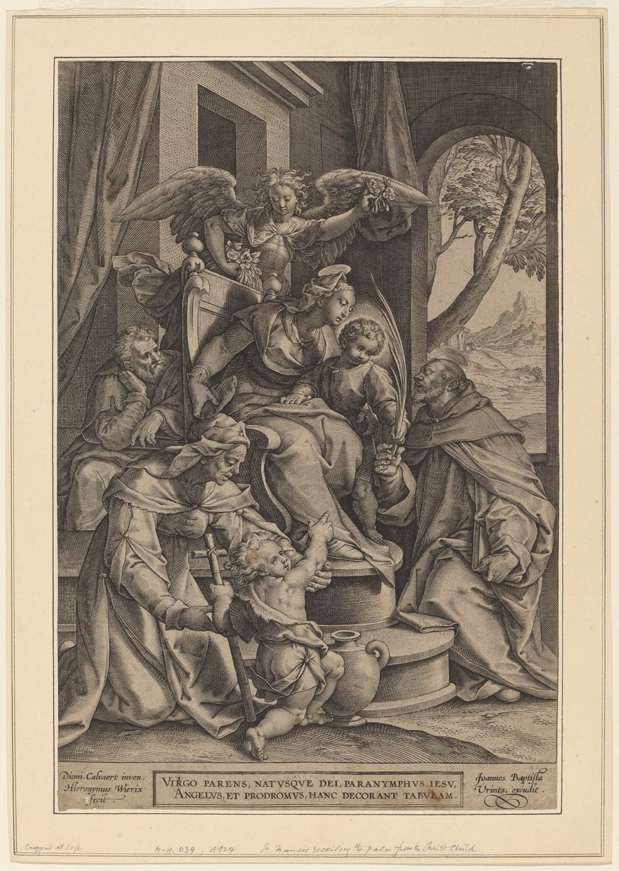 Kutsal Akrabalık by Hieronymus Wierix after Denys Calvaert