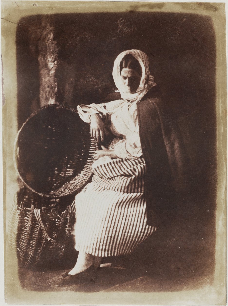Elizabeth Johnstone, Oturan Newhaven Balık Kadını by Hill and Adamson