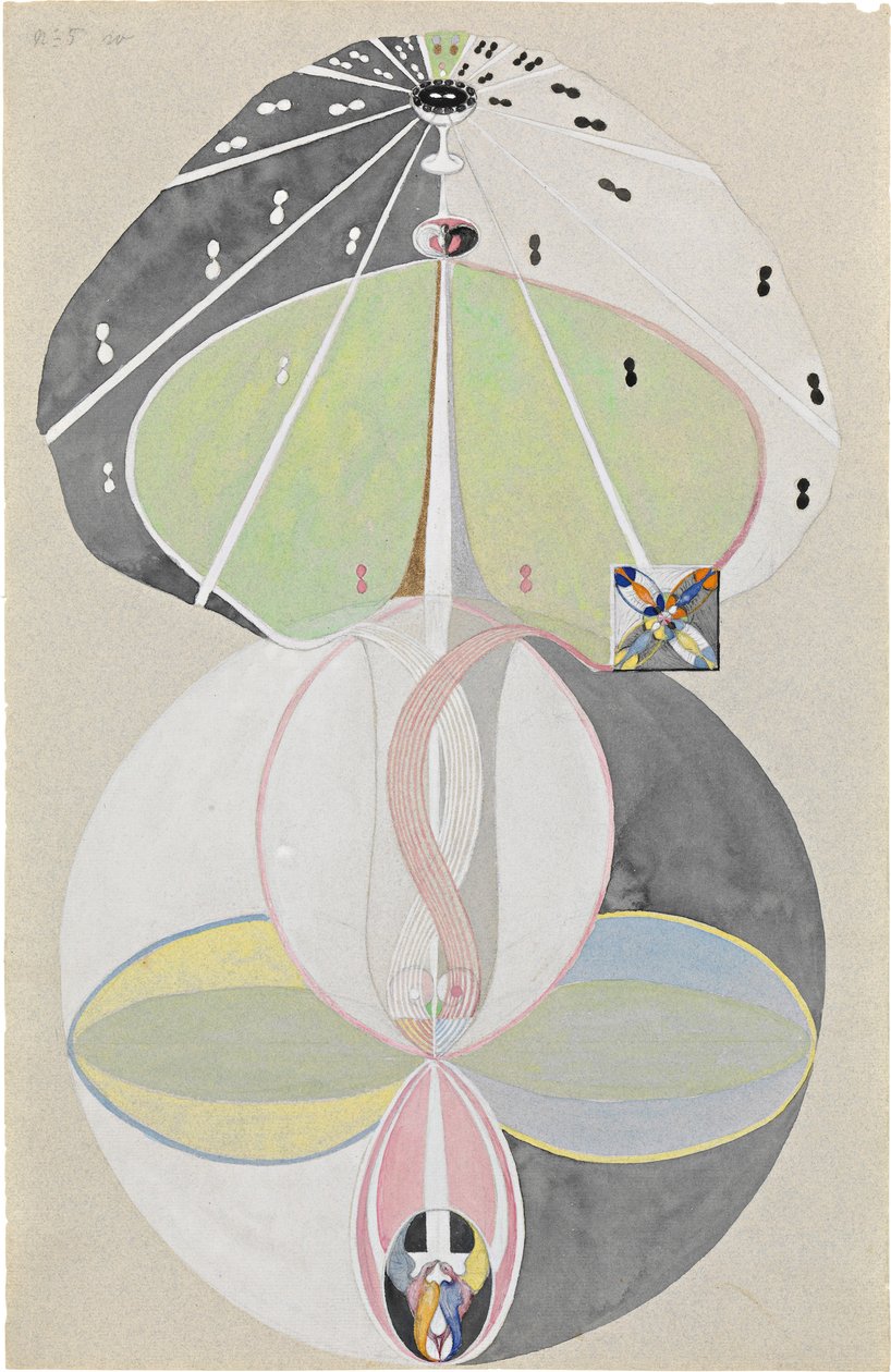Bilgi Ağacı, No. 5, 1915. by Hilma af Klint