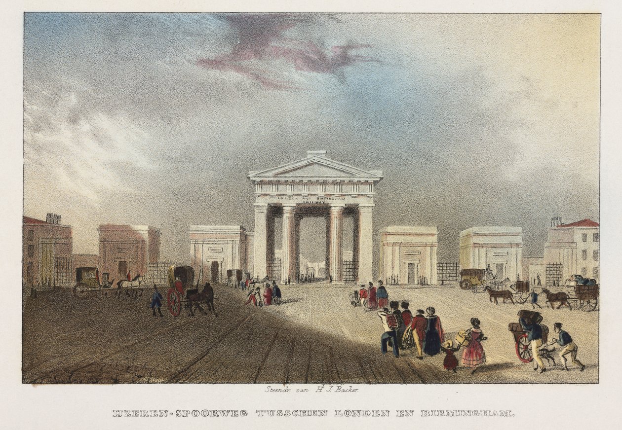 Euston İstasyonu, Londra by Hilmar Johannes after Backer
