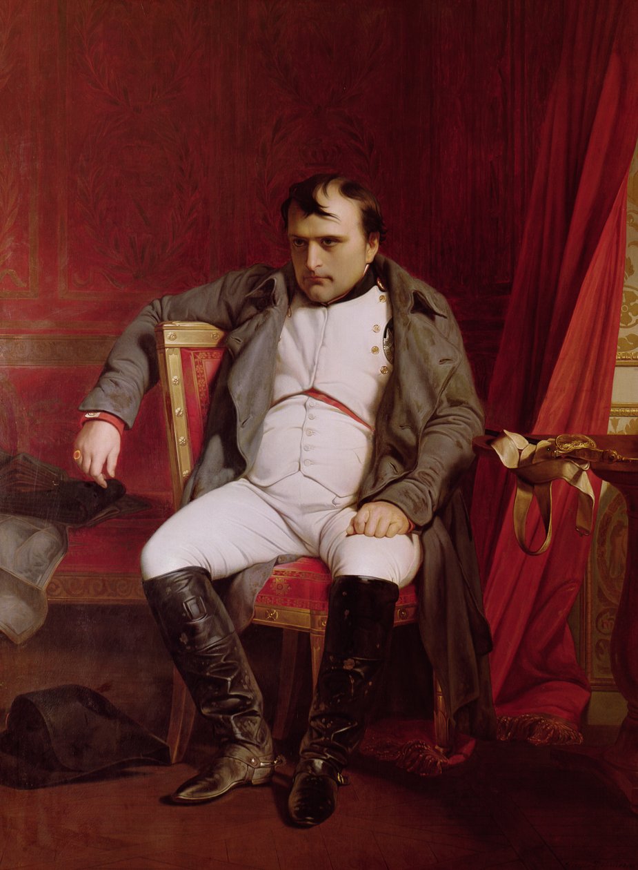 Napolyon (1769-1821) tahttan çekildikten sonra by Hippolyte Delaroche