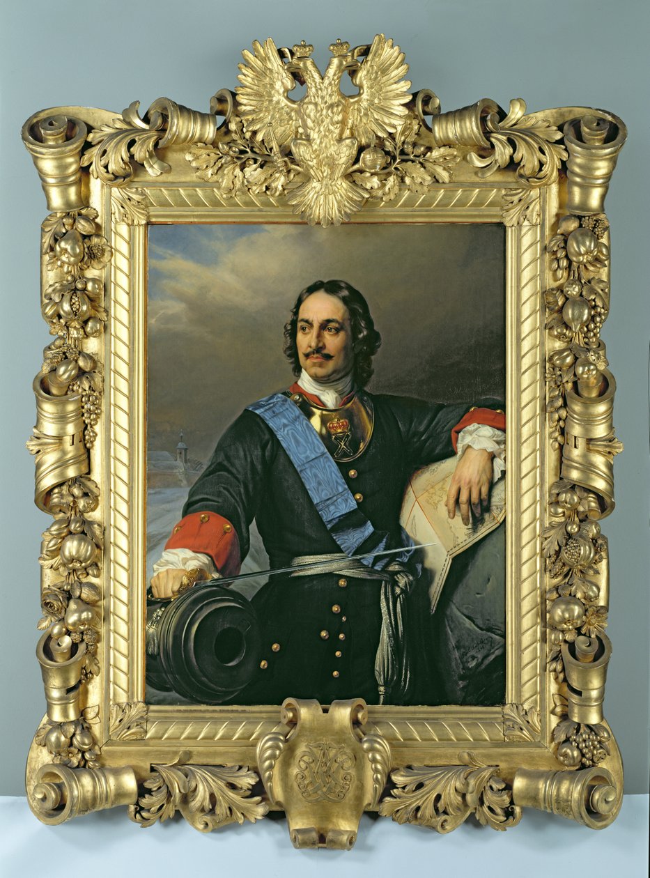 Büyük Peter (1672-1725) 1838 (ayrıca bkz. 144529) by Hippolyte Delaroche