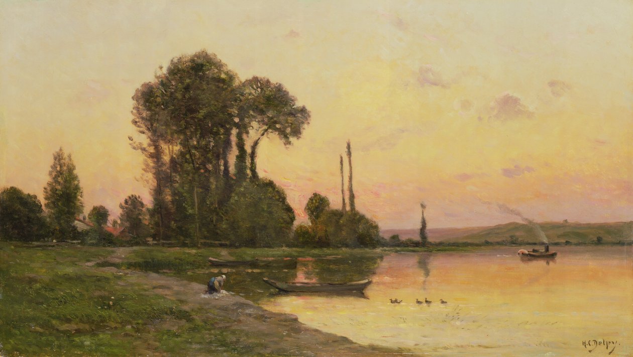 çamaşırcı kadın by Hippolyte Camille Delpy