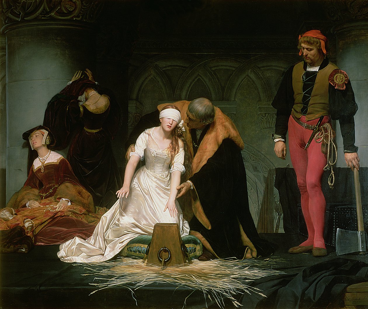 The Execution of Lady Jane Grey, 1833  by Hippolyte Delaroche