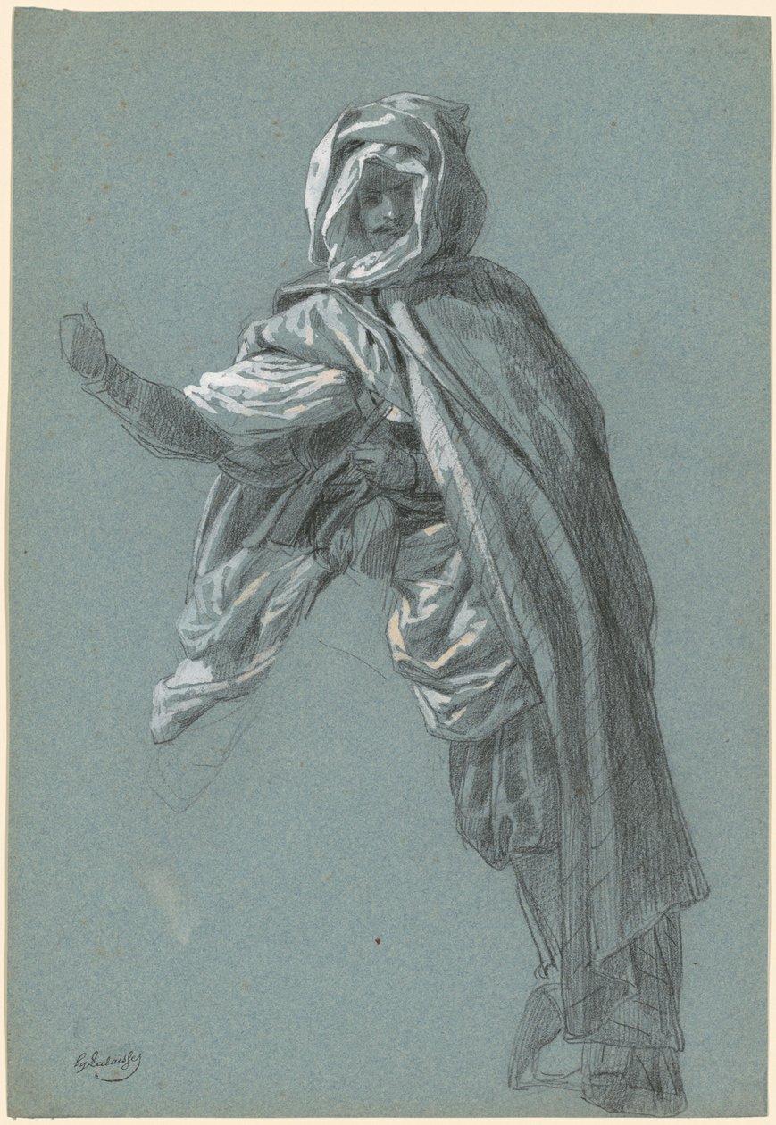 Camelback Üzerinde Bir Arap Binici by Hippolyte Lalaisse
