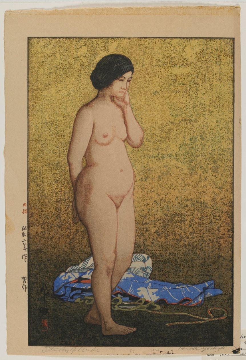 Çıplak Çalışması, Showa dönemi by Hiroshi Yoshida