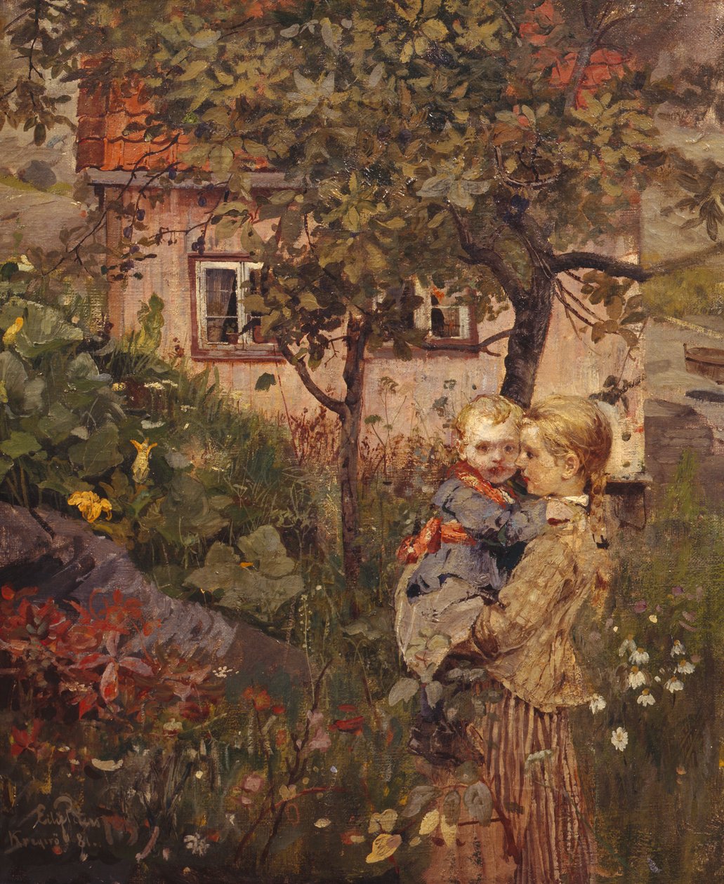 Bahçedeki Çocuklar by Hjalmer Eilif Emanuel Peterssen