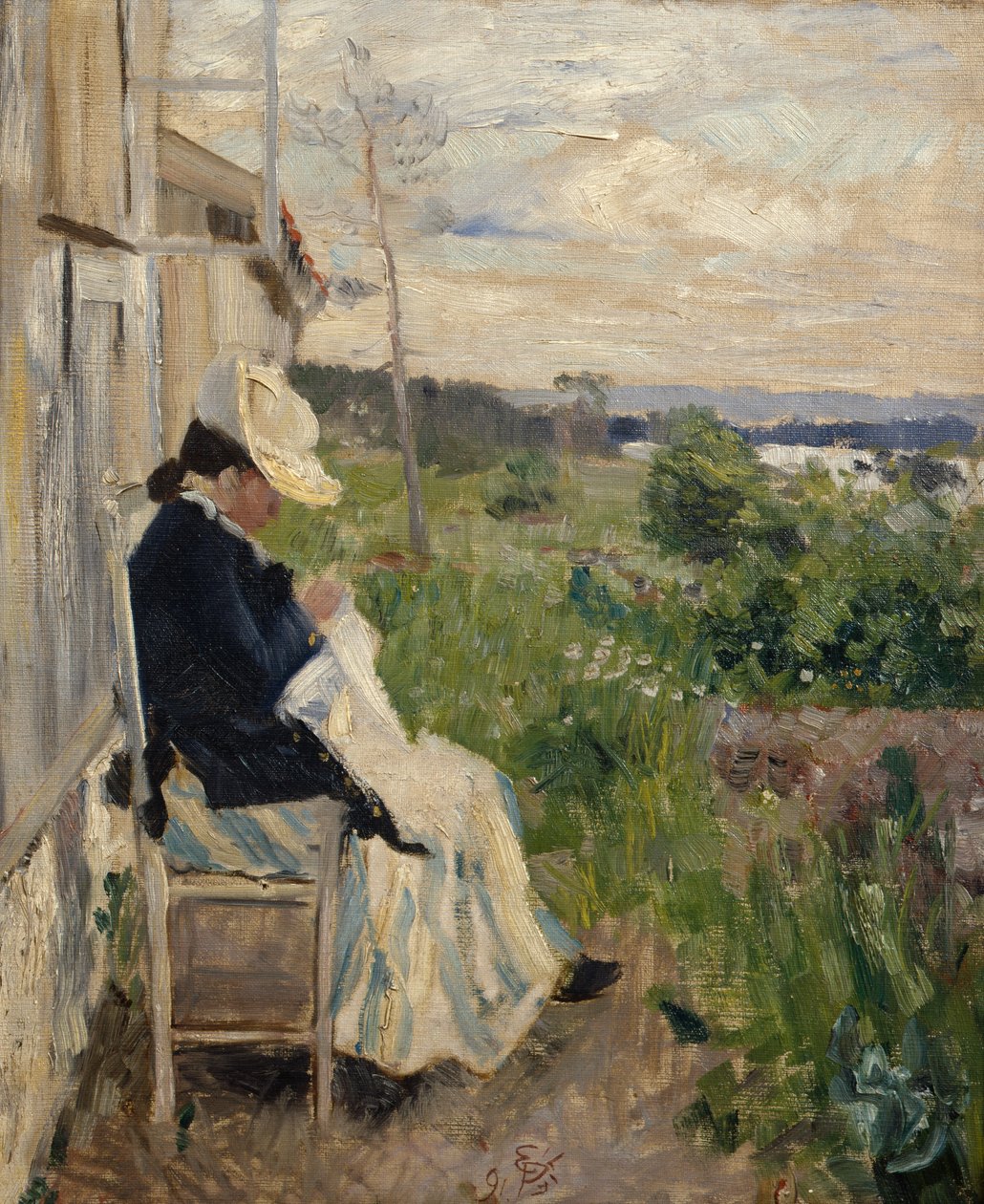 Güneşin içinde by Hjalmer Eilif Emanuel Peterssen