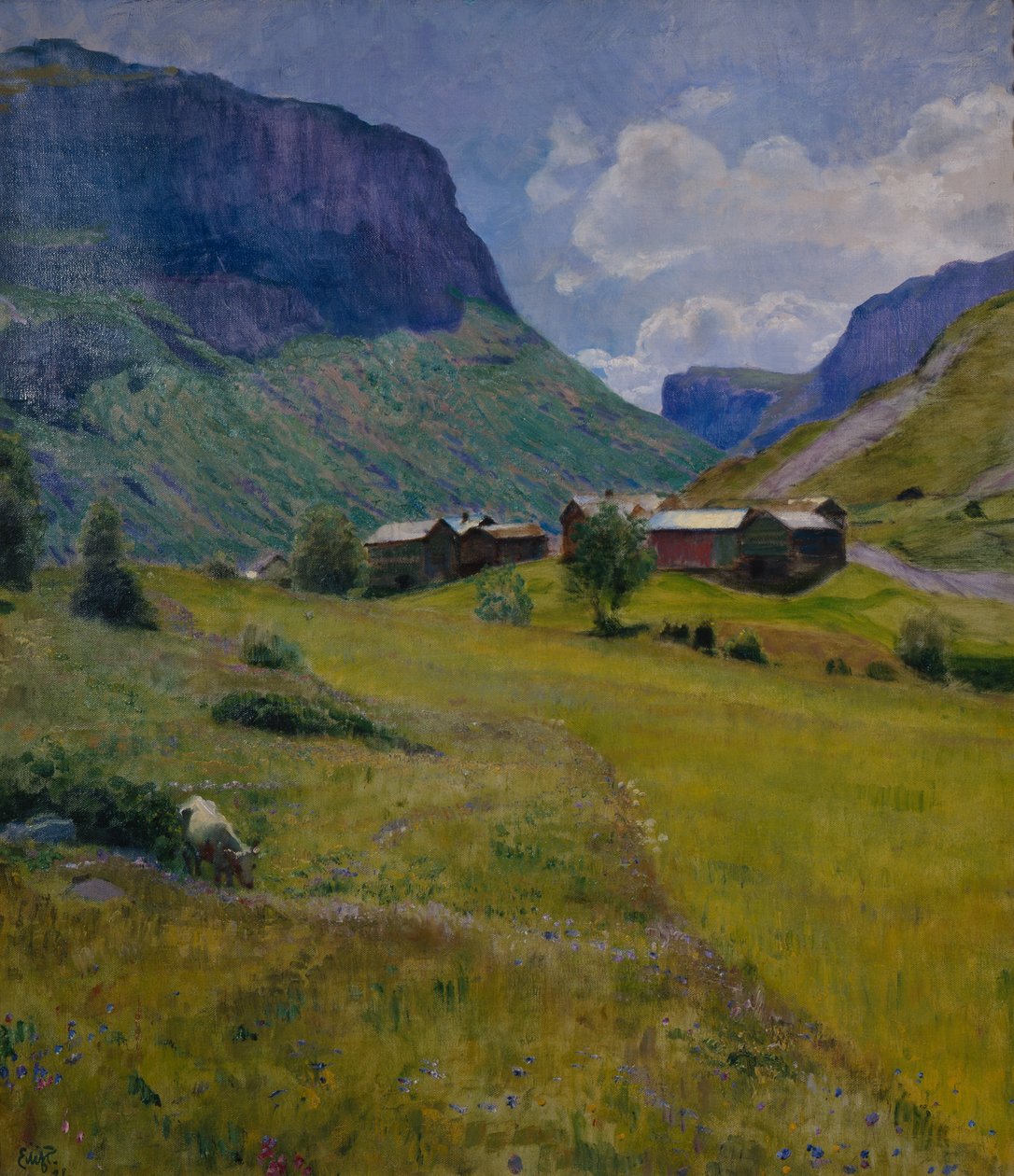 Dağ çiftliği by Hjalmer Eilif Emanuel Peterssen