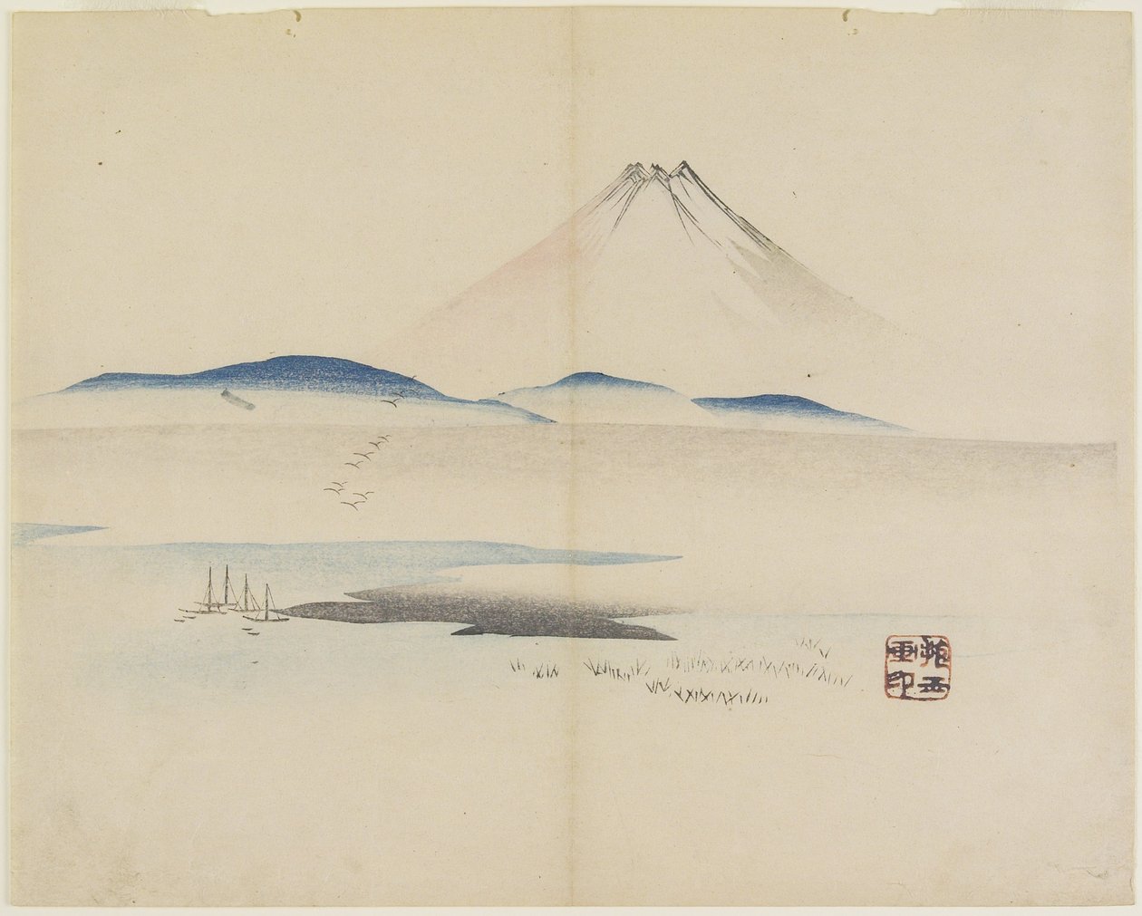 (Fuji Dağı), c. 1830 by Hogyoku